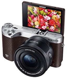 Samsung Electronics NX500 28 MP Wireless Smart Compact System Camera with Included Kit Lens (Brown)
