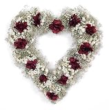 18 MYSTIC HEART Shaped VALENTINE LOVE Wreath Australian Daisy Preserved Hydrangea