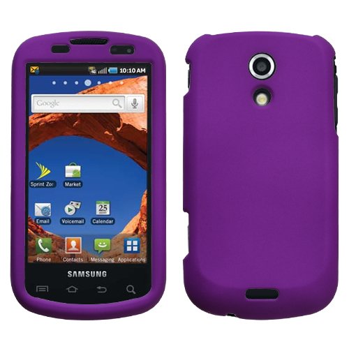 Purple Rubberized Hard Case Snap-On Cover for Samsung Epic 4G (Galaxy S) Sprint