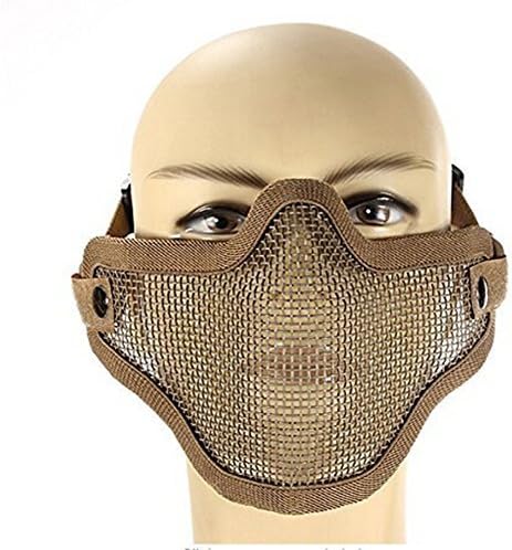 Youareking(TM) masks Airsoft Mask Stalker Half Face of Steel Wire Protective Hunting Mesh Mask(Khaki) by Ascetic Tour