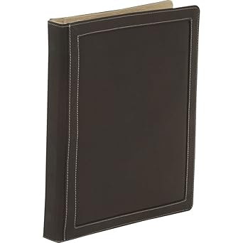 Piel Leather Three-Ring Photo Album Binder