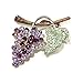 Purple Amethyst Austrian Rhinestone Grape Vine title=