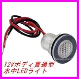 12Vボディ貫通型水中LEDライト新品未開封