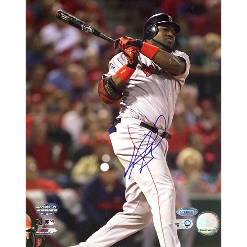 Steiner Sports MLB David Ortiz ALCS Game 4 Home Run Autographed 8-by-10-Inch Photograph