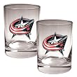 Columbus Blue Jackets 2pc Rocks Glass Set - Primary Logo NHL Hockey