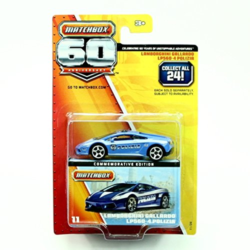 Matchbox 60th Anniversary Commemorative Edition #11 Lamborghini Gallardo LP560-4 Polizia