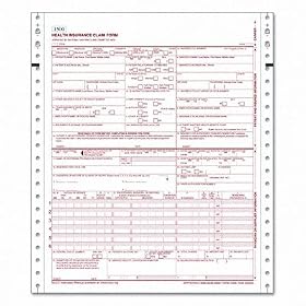 ~:~ TOPS BUSINESS FORMS ~:~ CMS Health Insurance Claim 1500, Lttr, 2-Part, 1500 Continuous Form Sts/Ctn