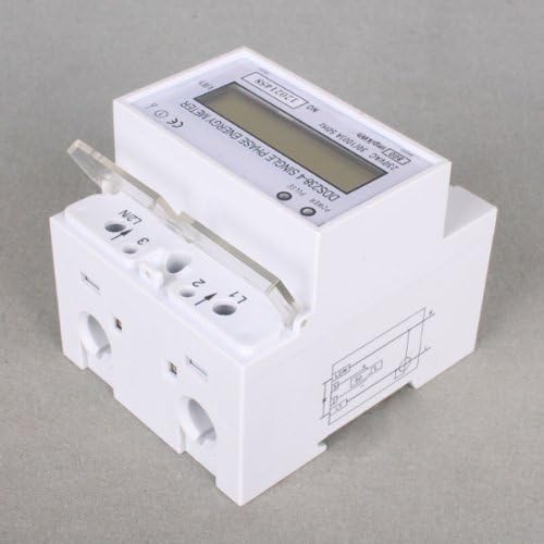 230V 100A LCD DIN-rail Type Kilowatt Hour kWh Meter 50HZ