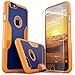 iPhone 6 Plus Case, 6s Plus SaharaCase Protective Kit + [Tempered Glass Screen Protector] Rugged Slim Fit Cover [Shock-Absorbing Reinforced Bumper] Scratch-Resistant Hard Back (Blue/Orange)