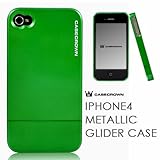 CaseCrown Apple iPhone 4 4G Metallic Glider Slim Case - Green (Fits AT&T an ....