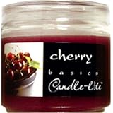 Cherry Scented Burgundy Jar Candles - 4 ounces (12 count)