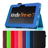 Fintie (Blue) Slim Fit Leather Case Cover Auto Sleep/Wake for Kindle Fire HD 7" Tablet (will only fit Kindle Fire HD 7") - Multiple Color Options