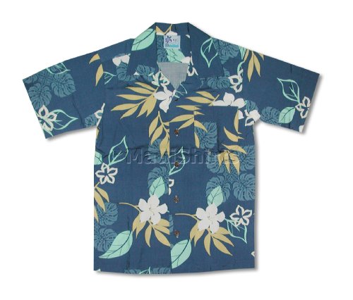 Autumn Tropical Boys Hawaiian Aloha Rayon Shirt