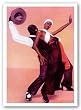 Swinging by Laurie Cooper 18"x25" Art Print Poster African-American