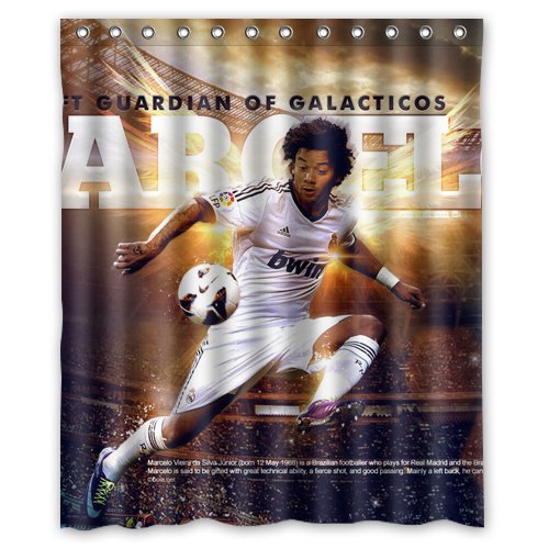 Marcelo Real Madrid Custom 100% Polyester Shower Curtain 60" x 72"