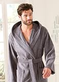 Produkt-Bild: Bugatti, Bademantel mit Kapuze von Gr. M bis Gr. XXL, - Gr&ouml;&szlig;e L -, Herren , Tomaso, anthrazit