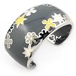 Grey Designo Cuff Bangle