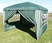 3x3mtr GREEN Pop up Gazebo with Four side panels and bag