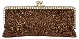 Fully Beaded, Rhinestone Frame, Clutch, Evening Bag - Fary (61 4358)