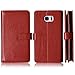 TabPow Galaxy S7 Case, S7 Case, 9 Card Slot Series - Wallet Folio PU Leather Case Cover with Detachable Magnetic Hard Case for Samsung Galaxy S7, Brown