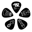 Planet Waves Joe Satriani Guitar Picks, Black, 10 Pack, Medium Planet Waves Joe Satriani Guitar Picks, Black, 10 Pack, Medium