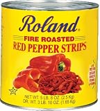 Roland Roasted Red Pepper Strips, 5.5-Pound Cans (Pack of 2)