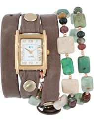 La Mer Collections Womens LMMULTI1007 Amazonite Wrap Watch