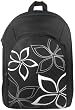 Black and White Star Flowers Lightweight Laptop Computer Messenger Sling Backpack w/Air Mesh Padded Panel for MacBook 13 inch