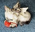 Angel Kitten Christmas Ornament Siamese Kitty Cat