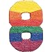 Number 8 Flat 22in x 14in Pinata