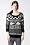 Long Sleeve Jacquard Croc Sweater