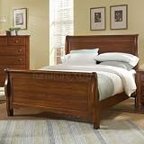 Alexander Julian's Cottage Sleigh Bed (Heartland Cherry) (Queen) by Vaughan-Bassett