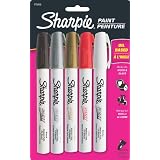 Sharpie Oil-Based Medium Point Paint Markers, 5 Colored Markers (1770458) ~ Sharpie