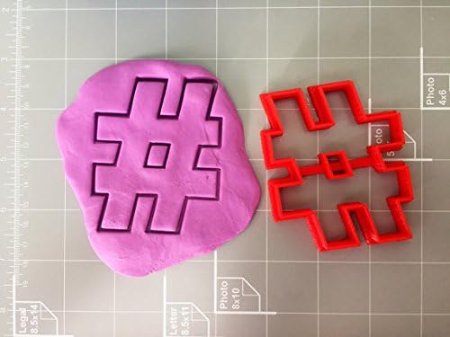 Hashtag (# sign) Cookie Cutter (3 Inch)