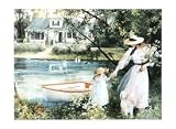 The Small Country Home Art Poster PRINT Lise Auger 16×12