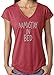 Ladies Namast'ay in Bed V-Neck Tee Shirt