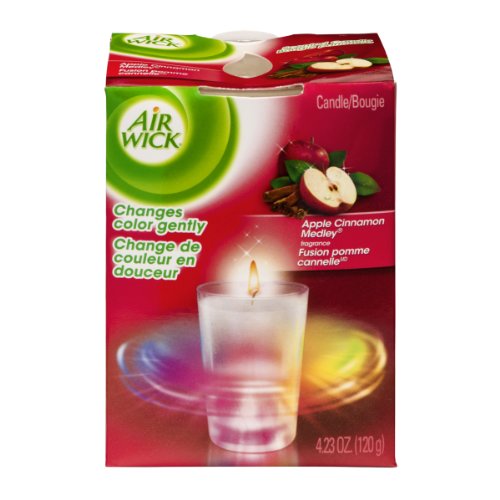 Air Wick Scented Candle Apple Cinnamon Medley 4.2 OZ (Pack of 4