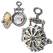 EER Patent Solar Powered Turbine Fob Watch Alchemy Gothic