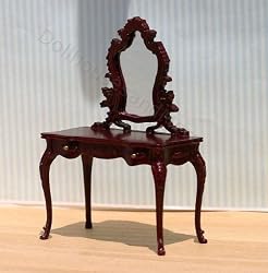 SALE!!! Dollhouse Miniature Mahogany Ladies Vanity