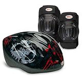 Bell Child Boy's Bicycle Helmet, Knee Pads, and Elbow Pads Value Pack