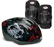 Bell Child Boy's Bicycle Helmet, Knee Pads, and Elbow Pads Value Pack (Black Scorpion)