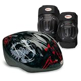 Bell Child Boy's Bicycle Helmet, Knee Pads, and Elbow Pads Value Pack (Black Scorpion) (Sports)