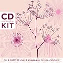 CD Packaging Kit: Petals in Pink: Mix & Match 25 Labels and Sleeves, Plus Dozens of Stickers!