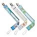 Pacifier Clip with Plastic Teeth - 3 Pack - Cute 2-Sided Design - Universal Soothie Pacifier Holder for Boys and Girls