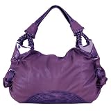 (LA57892 PURPLE) Candice High Quality Women/Girl Fashion Work School Office Lady Student Handbag Shoulder Bag Purse Totes Satchel Clutches Hobos Reviews