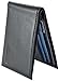 Chelmon Ultimate Slim Mini Wallet Front Pocket Minimalist Wallet Bifold Genuine Leather RFID Blocking (ID slot black)