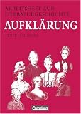 Arbeitshefte zur Literaturgeschichte, Aufkl&auml;rung: Texte - &Uuml;bungen - Reinhard Lindenhahn