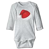 NINKI ベビー服 マリークリスマス サンタ爺さん帽子 長袖 ロンパース 6ヶ月~24ヶ月 100%コットン 出産祝い Size 6 M グレー