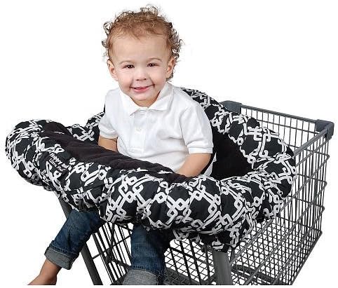 Floppy Seat Ultra Plush Shopping Cart & High Chair Cover - Licorice Symphony NewBorn, Kid, Child, Childern, Infant, Baby