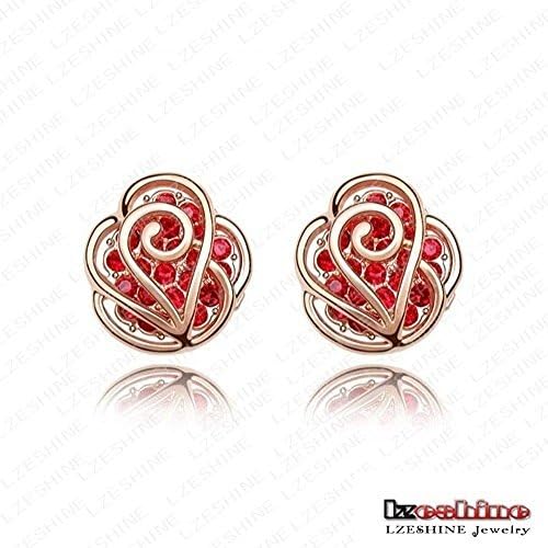 Funny One Beautiful 18K Rose Gold Plate Genuine Austrian Crystal Swa Element Flower Stud Earring Women Earing Er-Hqs0087 1244
